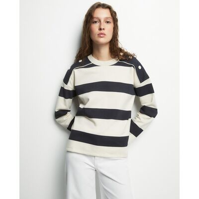 Sfera Sudadera rib básica. (42) Azul marino mujer Sfera Sudadera rib básica. (42) Azul marino mujer