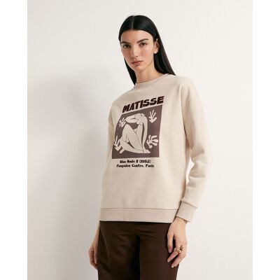 Sfera Sudadera licencia Matisse. (44) Beige mujer Sfera Sudadera licencia Matisse. (44) Beige mujer