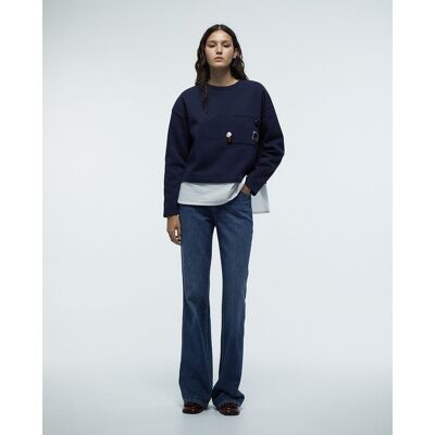 Sfera Sudadera piezas. (40) Azul marino mujer Sfera Sudadera piezas. (40) Azul marino mujer