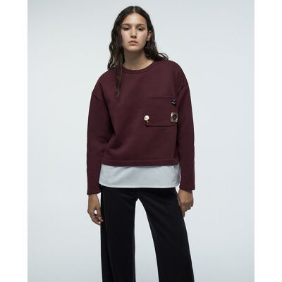 Sfera Sudadera piezas. (40) Burdeos mujer Sfera Sudadera piezas. (40) Burdeos mujer