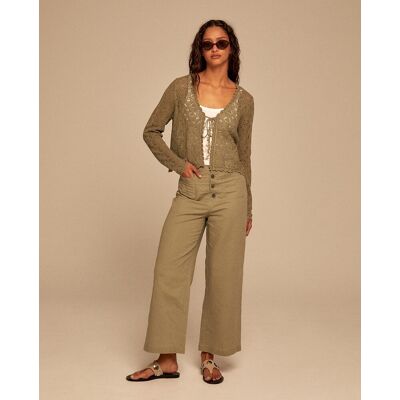 Sfera Pantalón lino vestir. (L) 520 Kaki mujer Sfera Pantalón lino vestir. (L) 520 Kaki mujer