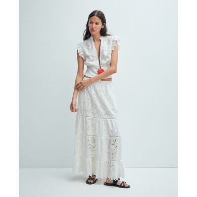 Sfera Blusa corpiño. (42) Blanco mujer Sfera Blusa corpiño. (42) Blanco mujer