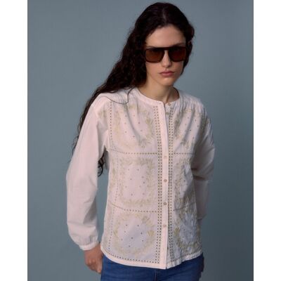 Sfera Blusa bordado frontal. (40) Crudo mujer Sfera Blusa bordado frontal. (40) Crudo mujer