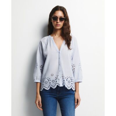 Sfera Blusa ranglan botones. (44) Azul claro mujer Sfera Blusa ranglan botones. (44) Azul claro mujer