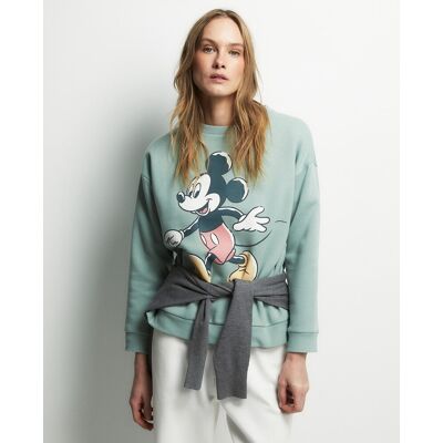Sfera Sudadera Mickey Mouse. (40) Verde mujer Sfera Sudadera Mickey Mouse. (40) Verde mujer