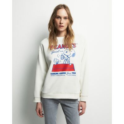 Sfera Sudadera Snoopy Peanuts. (44) Crudo mujer Sfera Sudadera Snoopy Peanuts. (44) Crudo mujer