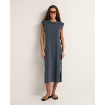 Sfera Vestido básico lavado. (44) Plomo mujer Sfera Vestido básico lavado. (44) Plomo mujer