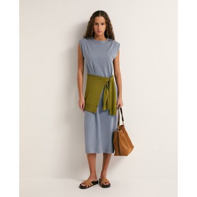 Sfera Vestido básico lavado. (42) Azul mujer Sfera Vestido básico lavado. (42) Azul mujer