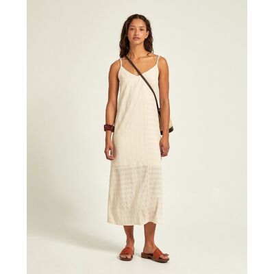 Sfera Vestido textura pico. (44) Blanco mujer Sfera Vestido textura pico. (44) Blanco mujer