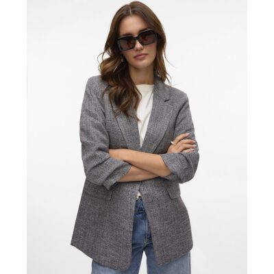 Vero Moda Blazer de mujer con manga francesa. (42 - 42) Gris oscuro mujer Vero Moda Blazer de mujer con manga francesa. (42 - 42) Gris oscuro mujer