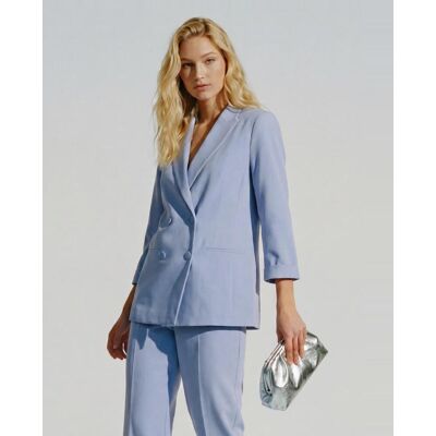 Vero Moda Blazer de vestir de mujer con doble botón. (34) Azul mujer Vero Moda Blazer de vestir de mujer con doble botón. (34) Azul mujer