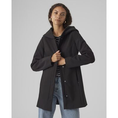 Vero Moda Abrigo midi de mujer con capucha. (34) Negro mujer Vero Moda Abrigo midi de mujer con capucha. (34) Negro mujer