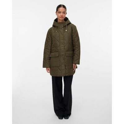 Vero Moda Abrigo midi de mujer acolchado. (34) Verde militar mujer Vero Moda Abrigo midi de mujer acolchado. (34) Verde militar mujer