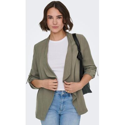 Only Blazer de mujer abierta de manga larga. (38) Verde oscuro mujer Only Blazer de mujer abierta de manga larga. (38) Verde oscuro mujer