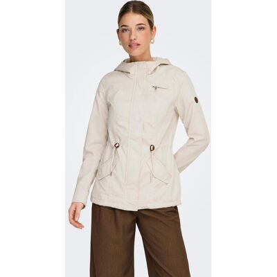 Only Parka de mujer con capucha y manga larga. (38) Crema mujer Only Parka de mujer con capucha y manga larga. (38) Crema mujer