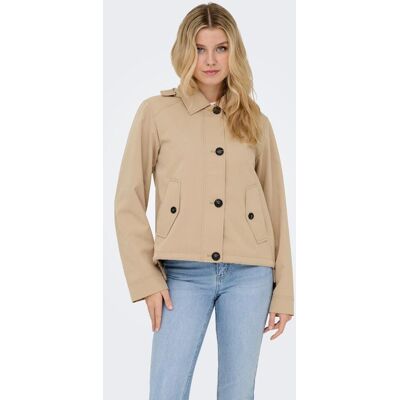 Only Parka corta de mujer con capucha. (38) Beige mujer Only Parka corta de mujer con capucha. (38) Beige mujer