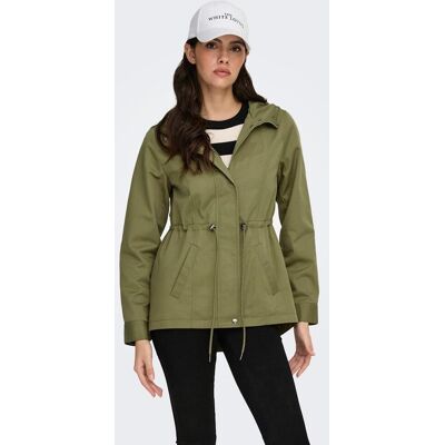 JDY Parka de mujer ligera con capucha. (38) Verde mujer JDY Parka de mujer ligera con capucha. (38) Verde mujer