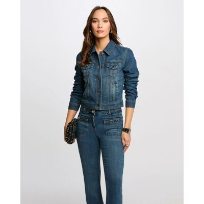 Morgan Cazadora de mujer vaquera corta. (42) Azul mujer Morgan Cazadora de mujer vaquera corta. (42) Azul mujer