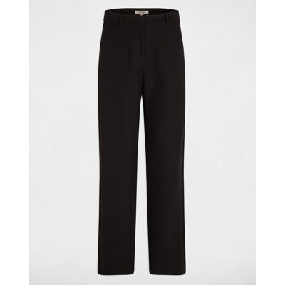 Morgan Pantalón de mujer recto con pinzas. (44) Negro mujer Morgan Pantalón de mujer recto con pinzas. (44) Negro mujer