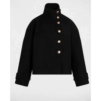 Morgan Abrigo de mujer corto oversize. (36) Negro mujer Morgan Abrigo de mujer corto oversize. (36) Negro mujer