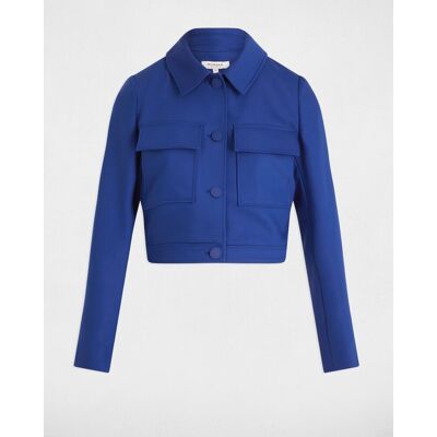 Morgan Chaqueta de mujer corta abotonada. (42) Azul mujer Morgan Chaqueta de mujer corta abotonada. (42) Azul mujer