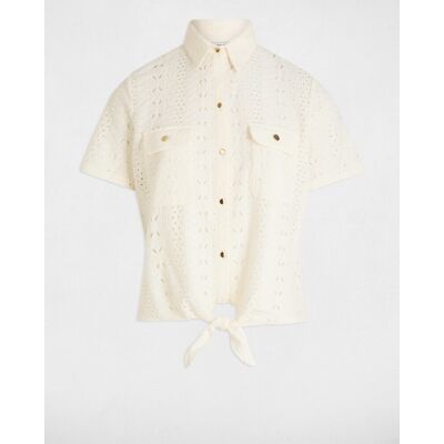 Morgan Camisa de mujer manga corta. (XS) Crudo mujer Morgan Camisa de mujer manga corta. (XS) Crudo mujer