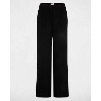 Morgan Pantalón de mujer ancho y fluido. (36) Negro mujer Morgan Pantalón de mujer ancho y fluido. (36) Negro mujer
