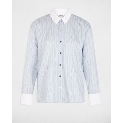 Morgan Camisa de mujer oversize de rayas. (XS) Multicolor mujer Morgan Camisa de mujer oversize de rayas. (XS) Multicolor mujer