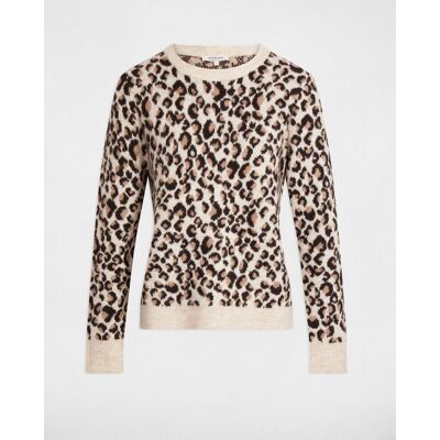 Morgan Jersey de mujer de fibra gruesa y estampado animalier. (42) Multicolor mujer Morgan Jersey de mujer de fibra gruesa y estampado animalier. (42) Multicolor mujer