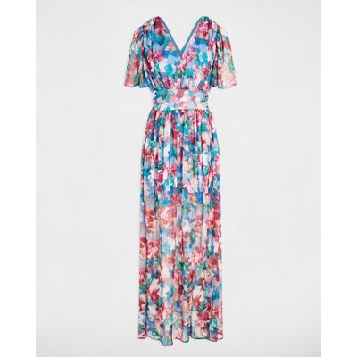 Morgan Vestido largo fluido. (36) Multicolor mujer Morgan Vestido largo fluido. (36) Multicolor mujer