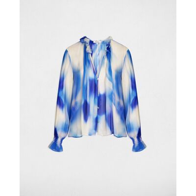 Morgan Camisa de mujer fluida entallada. (M) Multicolor mujer Morgan Camisa de mujer fluida entallada. (M) Multicolor mujer