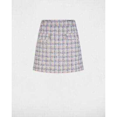 Morgan Falda corta en tweed con bolsillos. (40) Multicolor mujer Morgan Falda corta en tweed con bolsillos. (40) Multicolor mujer