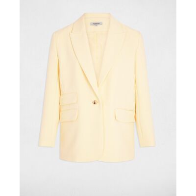Morgan Blazer de mujer con bolsillos italianos. (36) Amarillo mujer Morgan Blazer de mujer con bolsillos italianos. (36) Amarillo mujer
