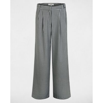 Morgan Pantalón de mujer ancho con pliegues. (36) Negro mujer Morgan Pantalón de mujer ancho con pliegues. (36) Negro mujer