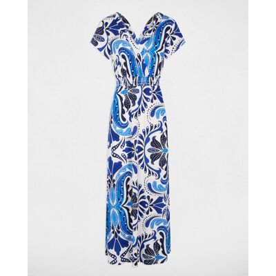 Morgan Vestido largo fluido con estampado. (36) Multicolor mujer Morgan Vestido largo fluido con estampado. (36) Multicolor mujer