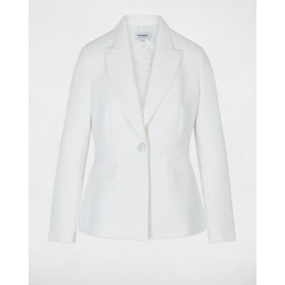 Morgan Blazer de mujer entallada de encaje. (34) Blanco mujer Morgan Blazer de mujer entallada de encaje. (34) Blanco mujer