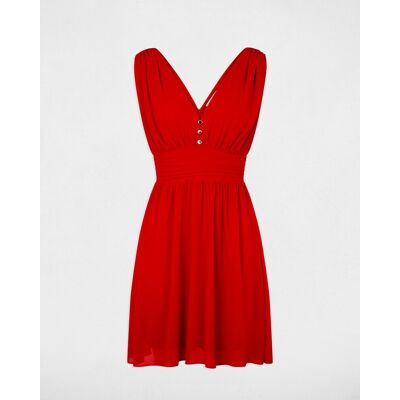 Morgan Vestido corto acampanado. (38) Rojo mujer Morgan Vestido corto acampanado. (38) Rojo mujer