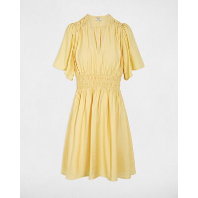 Morgan Vestido corto plisado. (44) Amarillo mujer Morgan Vestido corto plisado. (44) Amarillo mujer