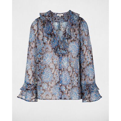 Morgan Camisa de mujer de gasa ajustada. (S) Multicolor mujer Morgan Camisa de mujer de gasa ajustada. (S) Multicolor mujer