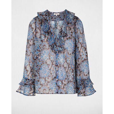 Morgan Camisa de mujer de gasa ajustada. (XS) Multicolor mujer Morgan Camisa de mujer de gasa ajustada. (XS) Multicolor mujer