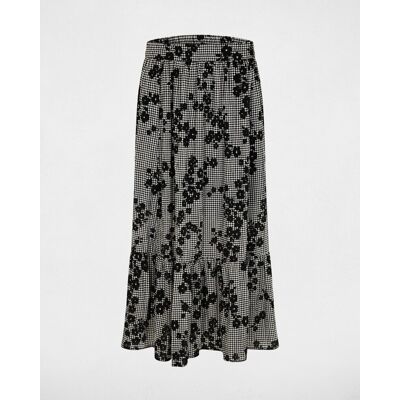 Morgan Falda larga de capas estampada con bordados. (38) Multicolor mujer Morgan Falda larga de capas estampada con bordados. (38) Multicolor mujer