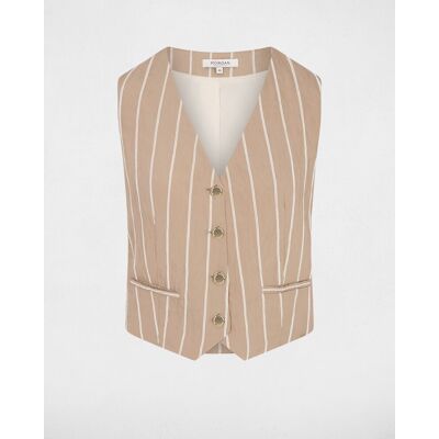 Morgan Camisa de mujer con cuello vuelto. (XS) Beige mujer Morgan Camisa de mujer con cuello vuelto. (XS) Beige mujer