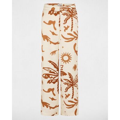 Morgan Pantalón de mujer ancho satinado. (34) Multicolor mujer Morgan Pantalón de mujer ancho satinado. (34) Multicolor mujer