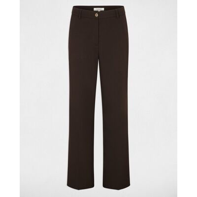 Morgan Pantalones de vestir de mujer de tiro alto. (34) Marrón oscuro mujer Morgan Pantalones de vestir de mujer de tiro alto. (34) Marrón oscuro mujer