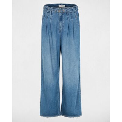 Morgan Pantalón vaquero de mujer ancho de tiro alto. (40) Tejano mujer Morgan Pantalón vaquero de mujer ancho de tiro alto. (40) Tejano mujer