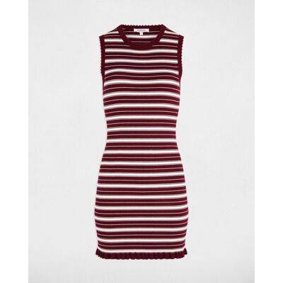 Morgan Vestido corto de punto sin mangas. (40) Burdeos mujer Morgan Vestido corto de punto sin mangas. (40) Burdeos mujer
