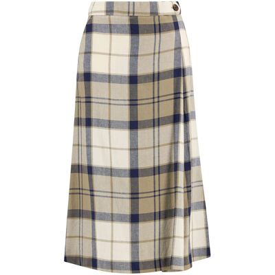 Barbour Falda midi con cierre trasero de cremallera y estampado de cuadros. (38) Multicolor mujer Barbour Falda midi con cierre trasero de cremallera y estampado de cuadros. (38) Multicolor mujer
