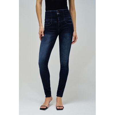 Salsa Jeans Vaquero pitillo de mujer Diva push in skinny soft touch. (38 - Largo 32) Azul oscuro mujer Salsa Jeans Vaquero pitillo de mujer Diva push in skinny soft touch. (38 - Largo 32) Azul oscuro mujer