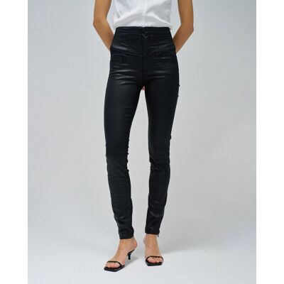 Salsa Jeans Vaquero pitillo de mujer Diva push in con efecto coating. (40 - Largo 32) Negro mujer Salsa Jeans Vaquero pitillo de mujer Diva push in con efecto coating. (40 - Largo 32) Negro mujer