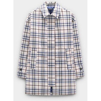 Parfois Parka de mujer midi con cierre de cremallera y estampado vichy. (40) Multicolor mujer Parfois Parka de mujer midi con cierre de cremallera y estampado vichy. (40) Multicolor mujer
